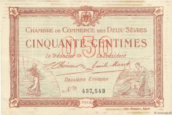 50 Centimes FRANCE régionalisme et divers Niort 1916 JP.093.06