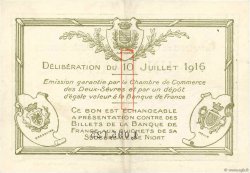 1 Franc FRANCE regionalism and miscellaneous Niort 1916 JP.093.08 VF+