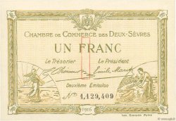 1 Franc FRANCE regionalism and miscellaneous Niort 1916 JP.093.08 UNC-
