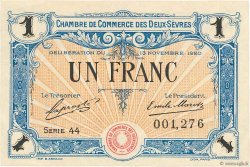 1 Franc FRANCE régionalisme et divers Niort 1920 JP.093.11