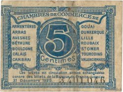 5 Centimes FRANCE regionalism and miscellaneous Nord et Pas-De-Calais 1918 JP.094.01 F-