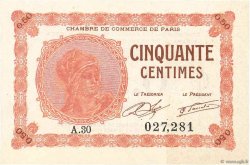 50 Centimes FRANCE régionalisme et divers Paris 1920 JP.097.10 SPL