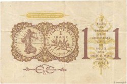 1 Franc FRANCE régionalisme et divers Paris 1920 JP.097.23 pr.TTB