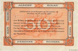 50 Centimes FRANCE regionalism and miscellaneous Péronne 1920 JP.099.01 VF