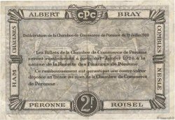 2 Francs FRANCE regionalism and miscellaneous Péronne 1920 JP.099.03 F