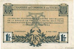 1 Franc FRANCE régionalisme et divers Tours 1920 JP.123.04 pr.TTB