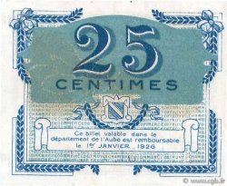 25 Centimes FRANCE regionalismo y varios Troyes 1918 JP.124.15 SC+