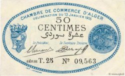 50 Centimes FRANCE régionalisme et divers Alger 1915 JP.137.08 SUP+