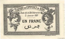 1 Franc FRANCE régionalisme et divers Bône 1921 JP.138.15 SUP+