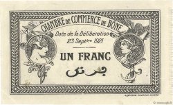 1 Franc FRANCE régionalisme et divers Bône 1921 JP.138.19 SUP