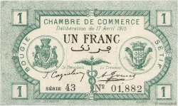 1 Franc FRANCE régionalisme et divers Bougie, Sétif 1915 JP.139.02 SUP+