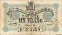 1 Franc FRANCE regionalism and miscellaneous Constantine 1915 JP.140.02