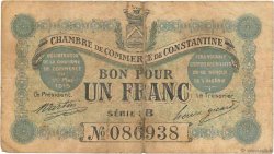 1 Franc FRANCE regionalism and miscellaneous Constantine 1915 JP.140.04