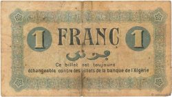 1 Franc FRANCE regionalism and miscellaneous Constantine 1915 JP.140.04 F-