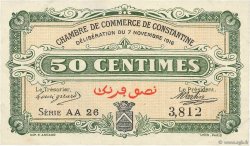50 Centimes FRANCE regionalism and miscellaneous Constantine 1916 JP.140.08 XF+