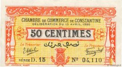 50 Centimes FRANCE regionalism and miscellaneous Constantine 1920 JP.140.23 XF+