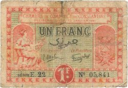 1 Franc FRANCE regionalism and miscellaneous Constantine 1921 JP.140.26