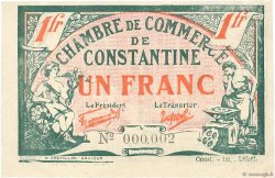 1 Franc FRANCE regionalism and miscellaneous Constantine 1921 JP.140.28