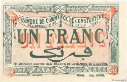 1 Franc FRANCE regionalism and miscellaneous Constantine 1921 JP.140.28 XF