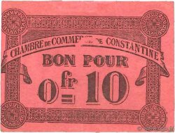 10 Centimes FRANCE regionalism and miscellaneous Constantine 1915 JP.140.47