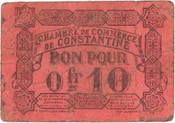 10 Centimes FRANCE regionalism and miscellaneous Constantine 1915 JP.140.49