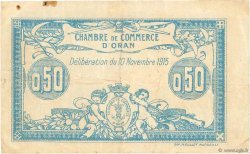50 Centimes FRANCE régionalisme et divers Oran 1915 JP.141.04 TB
