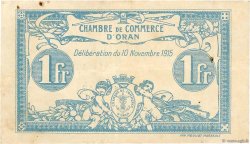 1 Franc FRANCE regionalism and miscellaneous Oran 1915 JP.141.08 F+