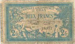 2 Francs FRANCE regionalism and miscellaneous Oran 1915 JP.141.14
