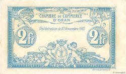 2 Francs FRANCE regionalism and miscellaneous Oran 1915 JP.141.14 XF+