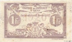 1 Franc FRANCE regionalism and miscellaneous Oran 1920 JP.141.23 VF+