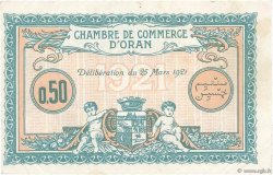 50 Centimes FRANCE regionalism and miscellaneous Oran 1921 JP.141.25 VF+
