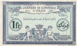 1 Franc FRANCE regionalism and miscellaneous Oran 1923 JP.141.39 XF+