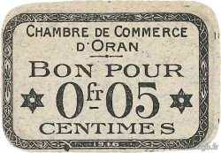 5 Centimes FRANCE regionalism and miscellaneous Oran 1916 JP.141.40