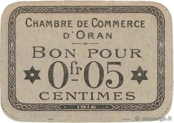 5 Centimes FRANCE regionalism and miscellaneous Oran 1916 JP.141.48