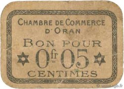 5 Centimes FRANCE regionalism and miscellaneous Oran 1916 JP.141.50