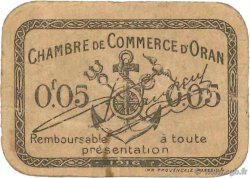 5 Centimes FRANCE régionalisme et divers Oran 1916 JP.141.50 TB