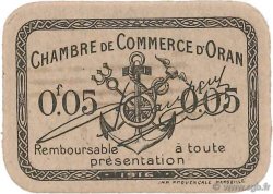 5 Centimes FRANCE régionalisme et divers Oran 1916 JP.141.50 SUP+