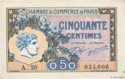 50 Centimes FRANCE régionalisme et divers Paris 1920 JP.097.31 TTB