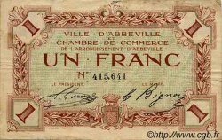 1 Franc FRANCE régionalisme et divers Abbeville 1920 JP.001.03 TB