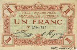1 Franc FRANCE régionalisme et divers Abbeville 1920 JP.001.09 TB