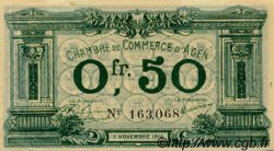 50 Centimes FRANCE régionalisme et divers Agen 1914 JP.002.01 TTB à SUP