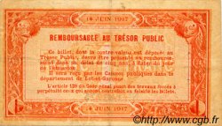 1 Franc FRANCE régionalisme et divers Agen 1917 JP.002.14 TB