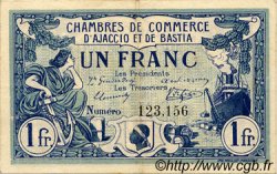 1 Franc FRANCE régionalisme et divers Ajaccio et Bastia 1915 JP.003.02 TTB à SUP