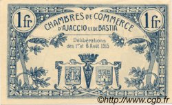 1 Franc FRANCE régionalisme et divers Ajaccio et Bastia 1915 JP.003.04 SPL à NEUF