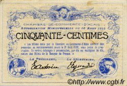 50 Centimes FRANCE régionalisme et divers Alais. Nom Actuel : Alès 1915 JP.004.01 TTB à SUP