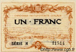 1 Franc FRANCE régionalisme et divers Alais. Nom Actuel : Alès 1915 JP.004.05 TTB à SUP