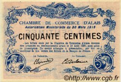 50 Centimes FRANCE régionalisme et divers Alais. Nom Actuel : Alès 1916 JP.004.07 SPL à NEUF