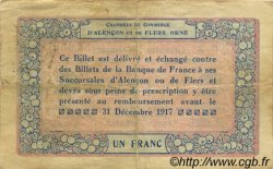 1 Franc FRANCE régionalisme et divers Alencon et Flers 1915 JP.006.06 TTB à SUP