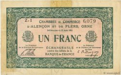1 Franc FRANCE régionalisme et divers Alencon et Flers 1915 JP.006.10 TB
