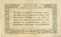 1 Franc FRANCE régionalisme et divers Alencon et Flers 1915 JP.006.10 TB